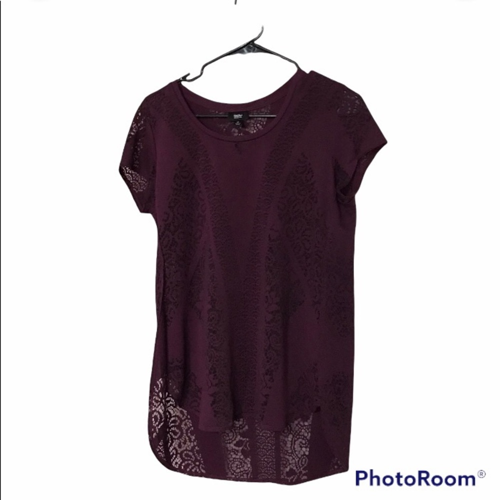 2/$10 Mossimo Small Burgundy Tee